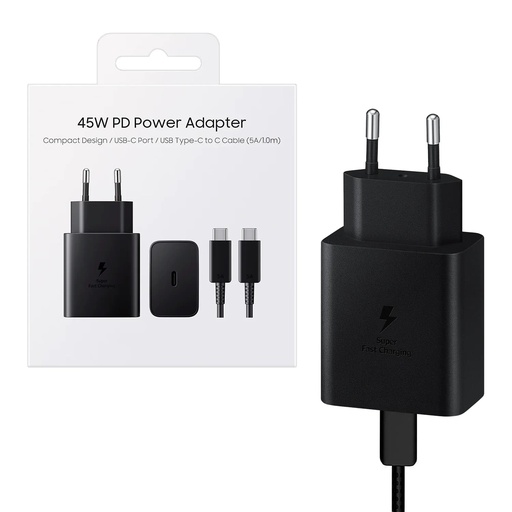 Samsung Accesorios 45w PD Adapter USB-C to USB-C Cable(5a)